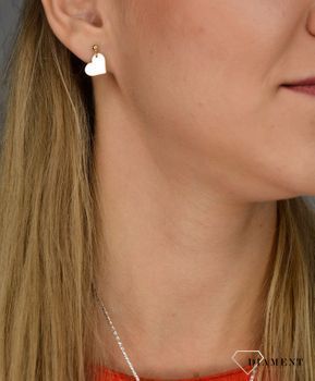 Złote kolczyki 585 wiszące serca KL 3016 💎 Złote kolczyki wykonane zostały z wysokiej jakości złota próby 585 💎 (3).JPG